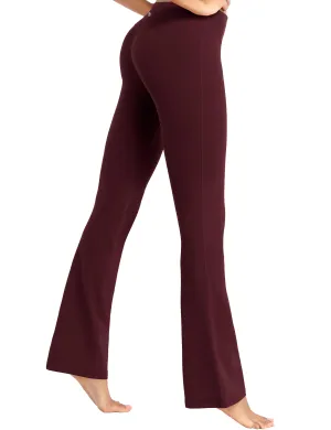 29" 31" 33" 35" Cotton Nylon Bootcut Leggings cherryred_Jogging
