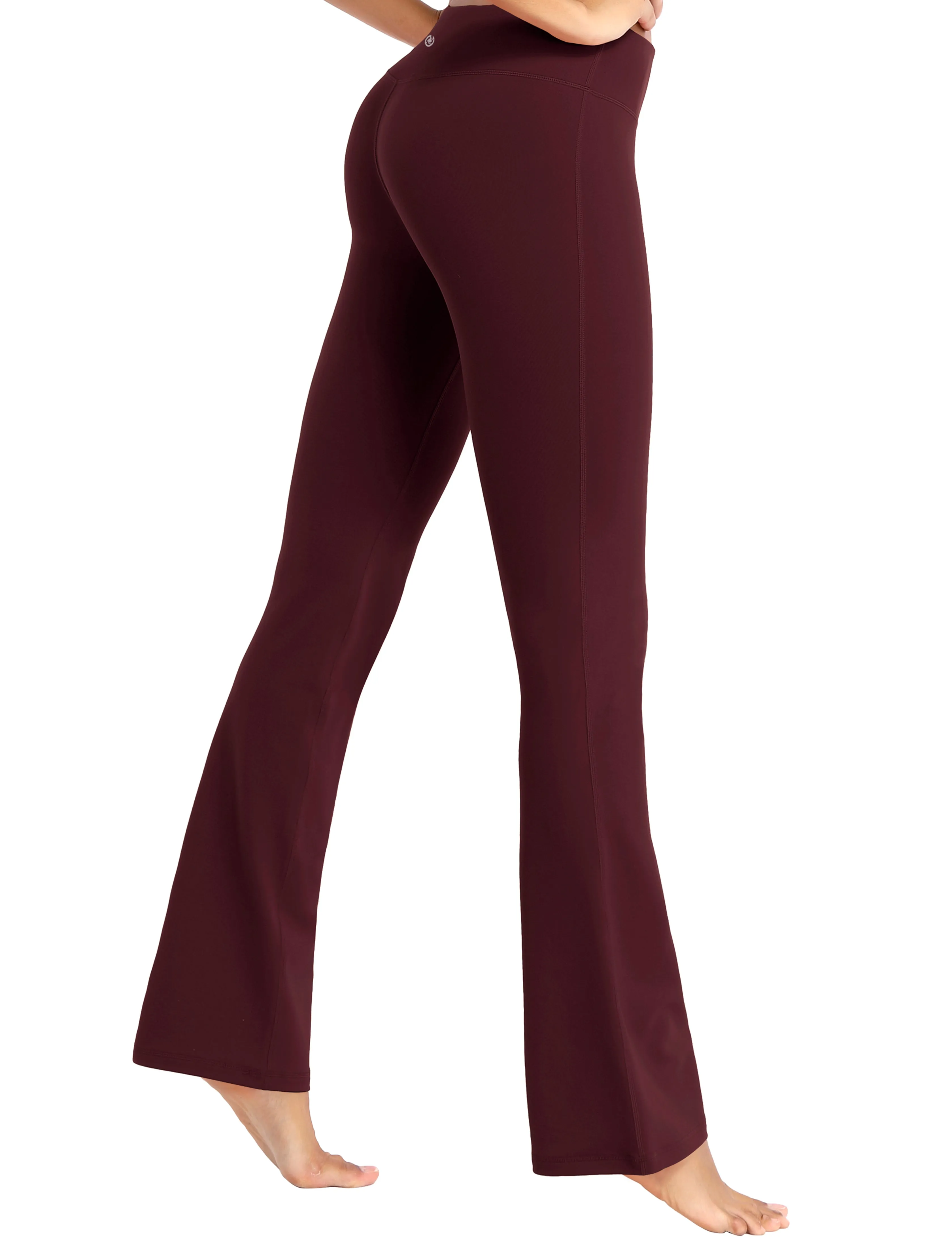 29" 31" 33" 35" Cotton Nylon Bootcut Leggings cherryred_Jogging