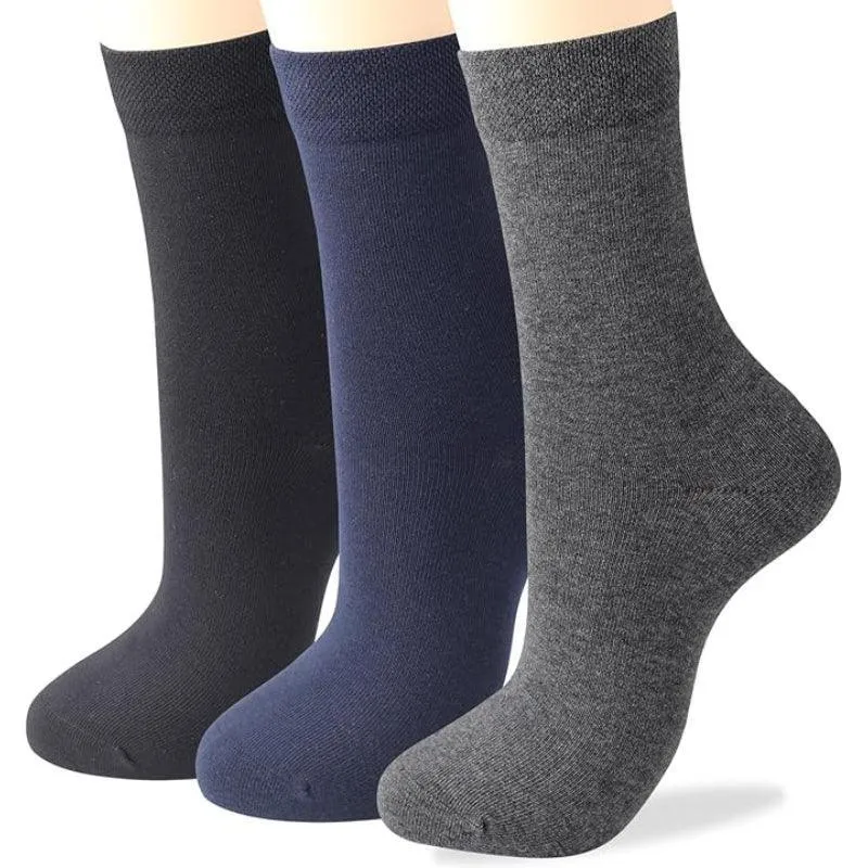 3-Pack Combed Cotton Trouser Socks – Everyday Comfort