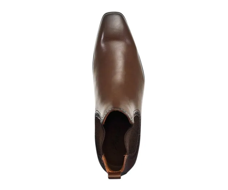 Amali Hayes Brown Men’s Wingtip Chelsea Boots Vegan