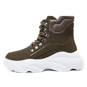 Aston Hiking Ankle Boots Khaki