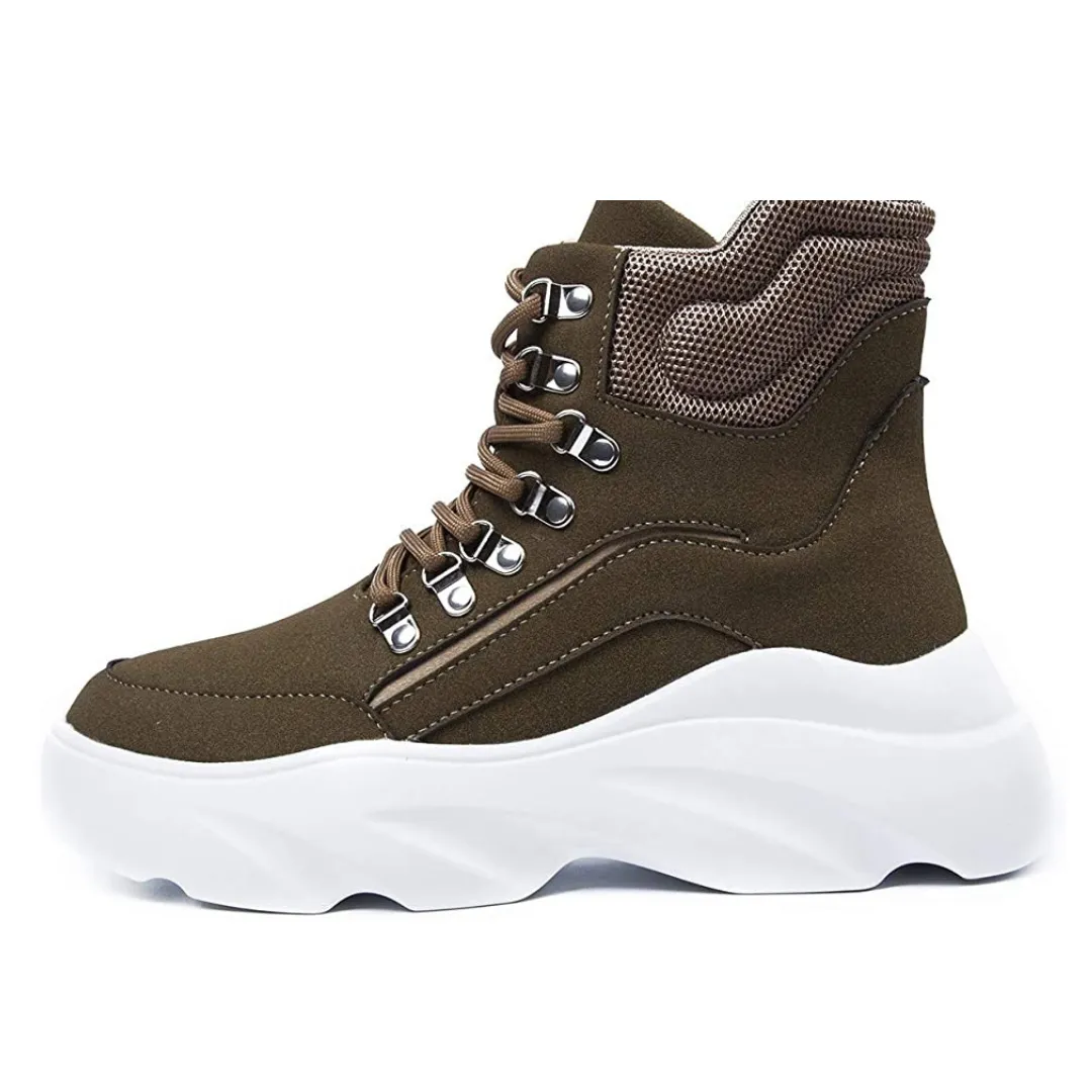 Aston Hiking Ankle Boots Khaki