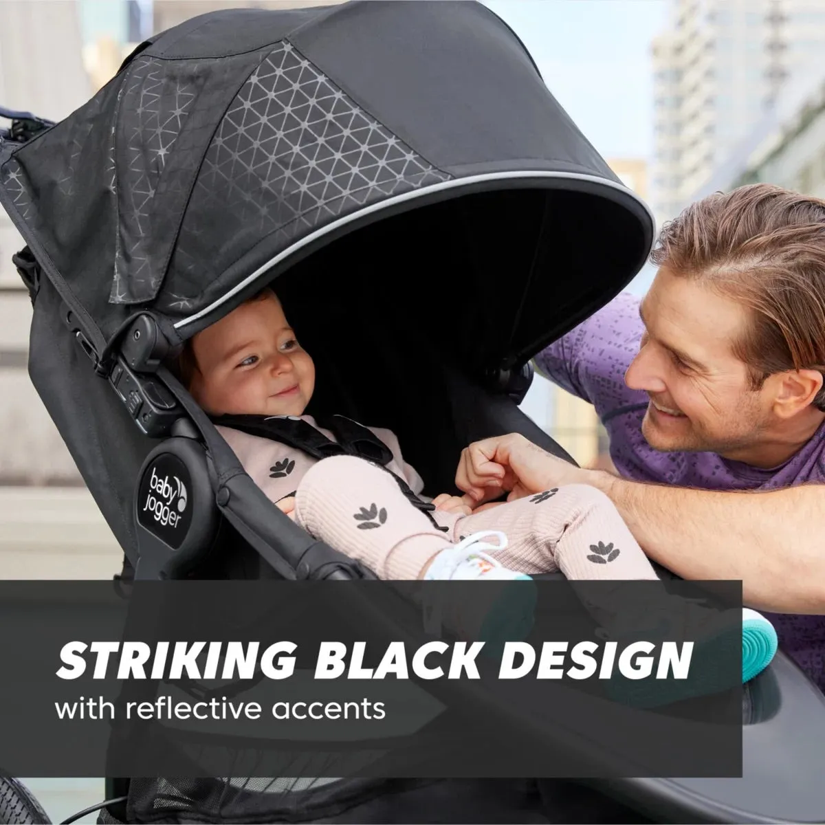 Baby Jogger Summit X3 Single Jogging Stroller - Midnight Black