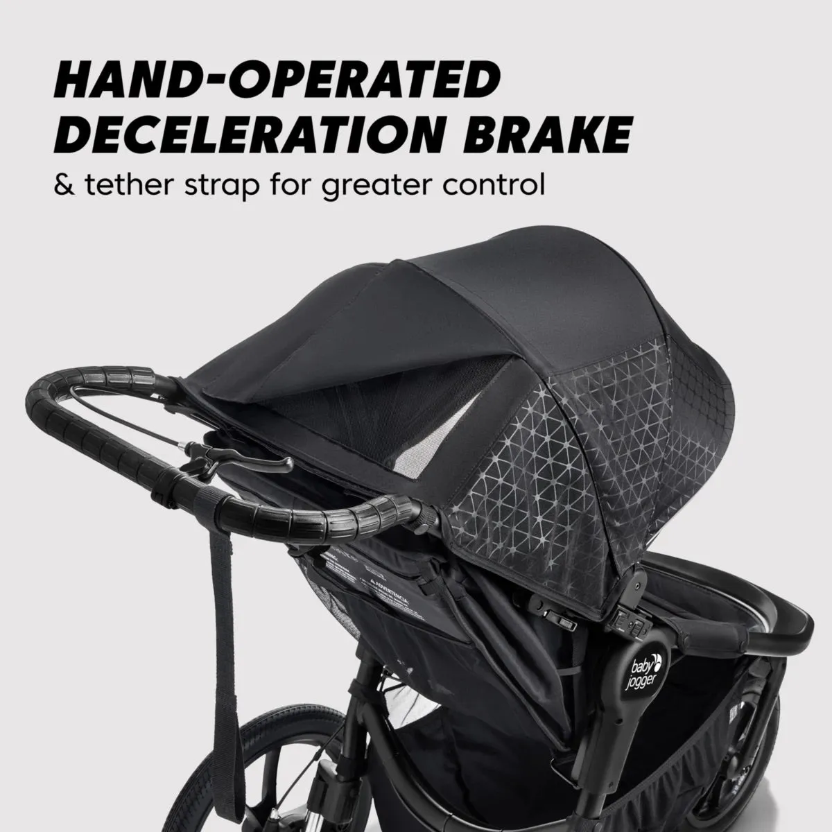 Baby Jogger Summit X3 Single Jogging Stroller - Midnight Black