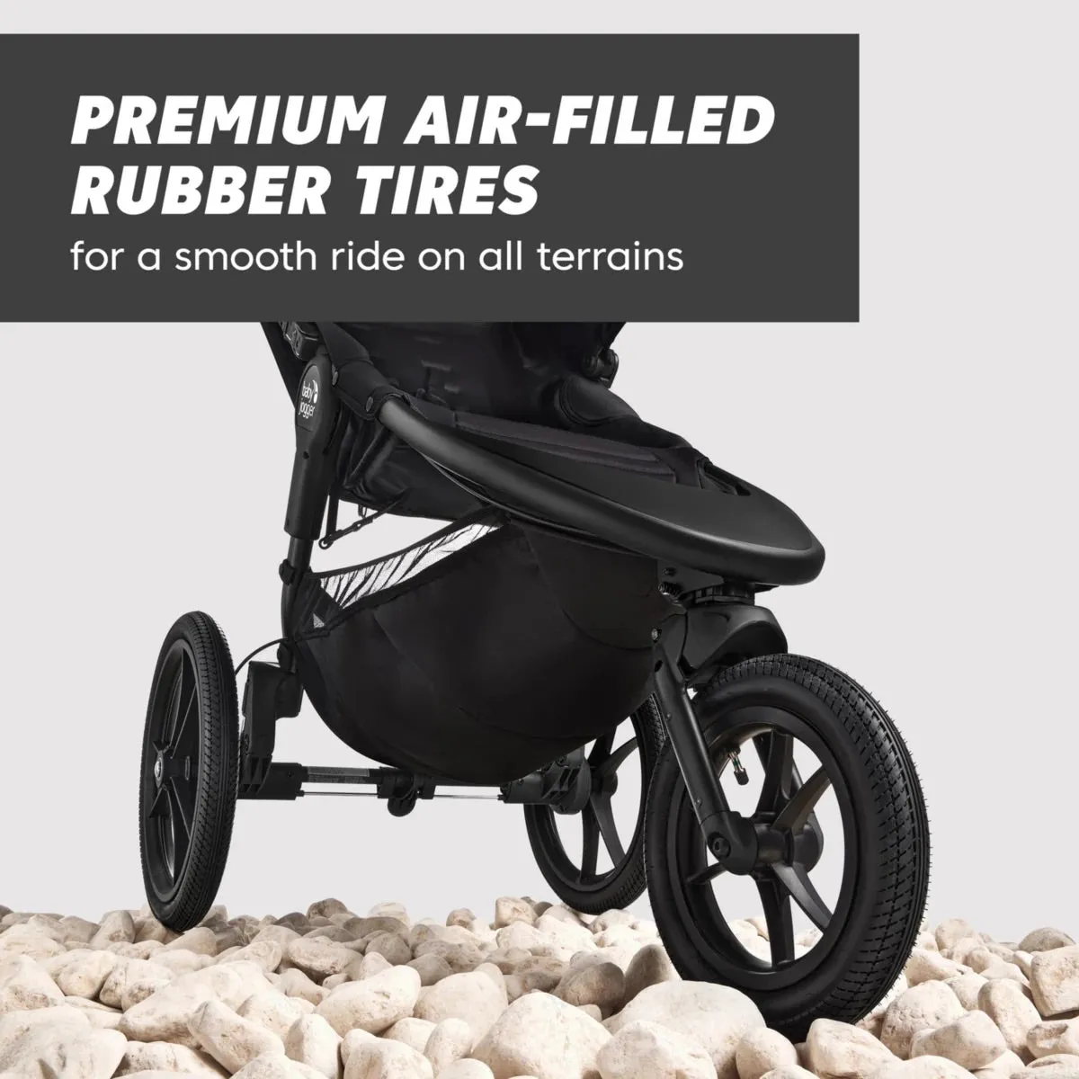 Baby Jogger Summit X3 Single Jogging Stroller - Midnight Black