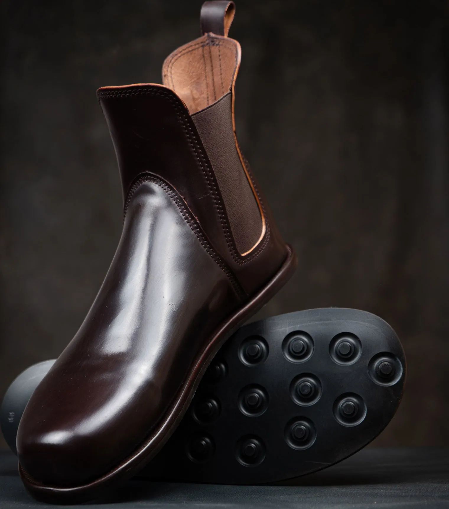 Barefoot Chelsea Boots - Shell Cordovan