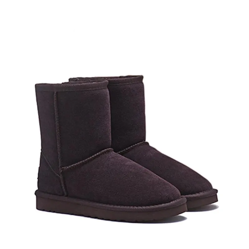 Boots Leather Fur Snow Boots Women Australia Boots Winter Boots For Women Warm Mujeres Botas