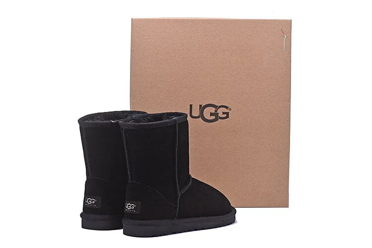 Boots Leather Fur Snow Boots Women Australia Boots Winter Boots For Women Warm Mujeres Botas