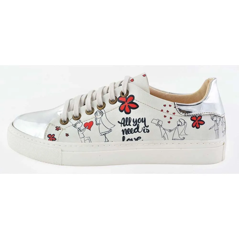 Bride Groom Slip on Sneakers Shoes GOB205
