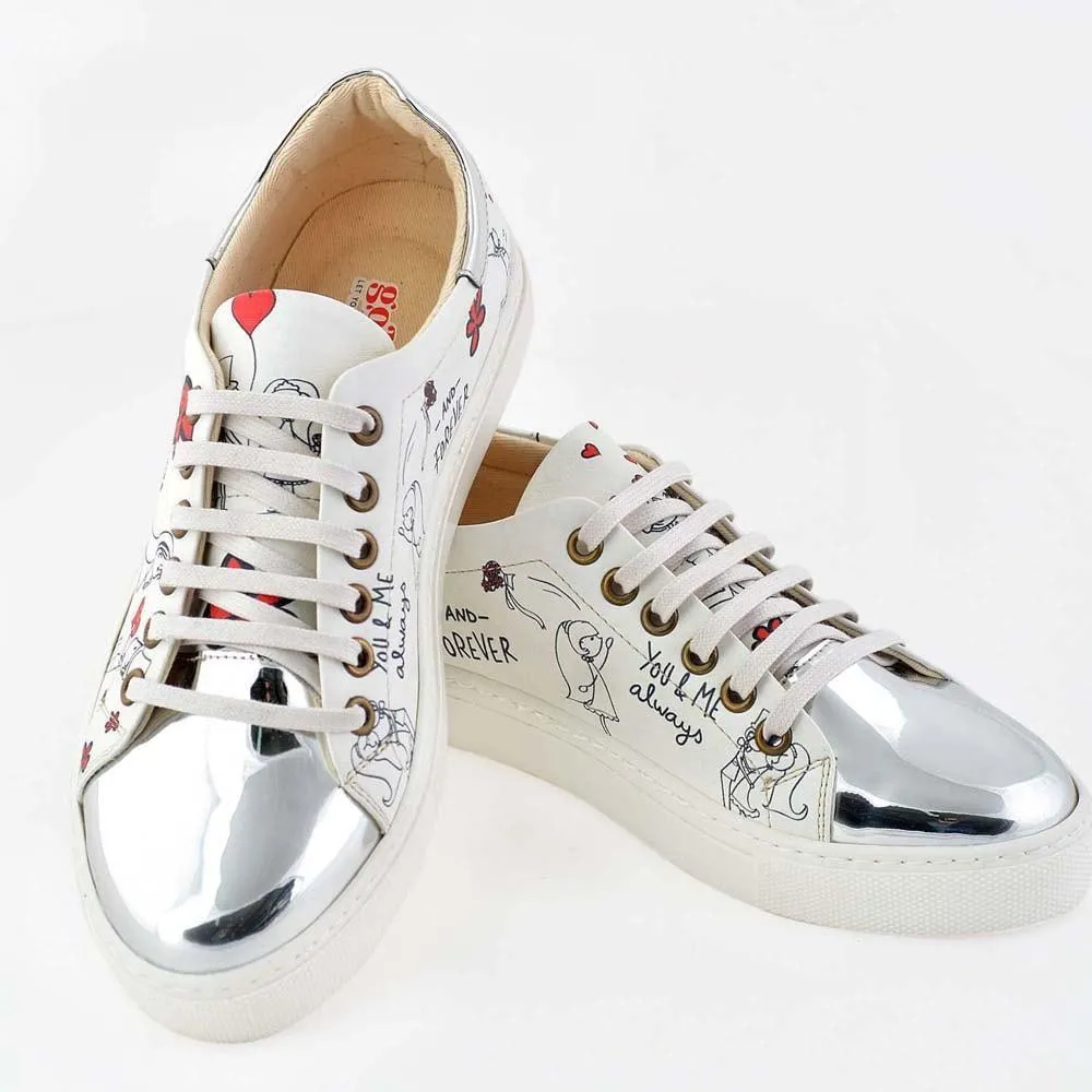 Bride Groom Slip on Sneakers Shoes GOB205