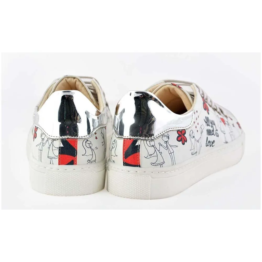 Bride Groom Slip on Sneakers Shoes GOB205