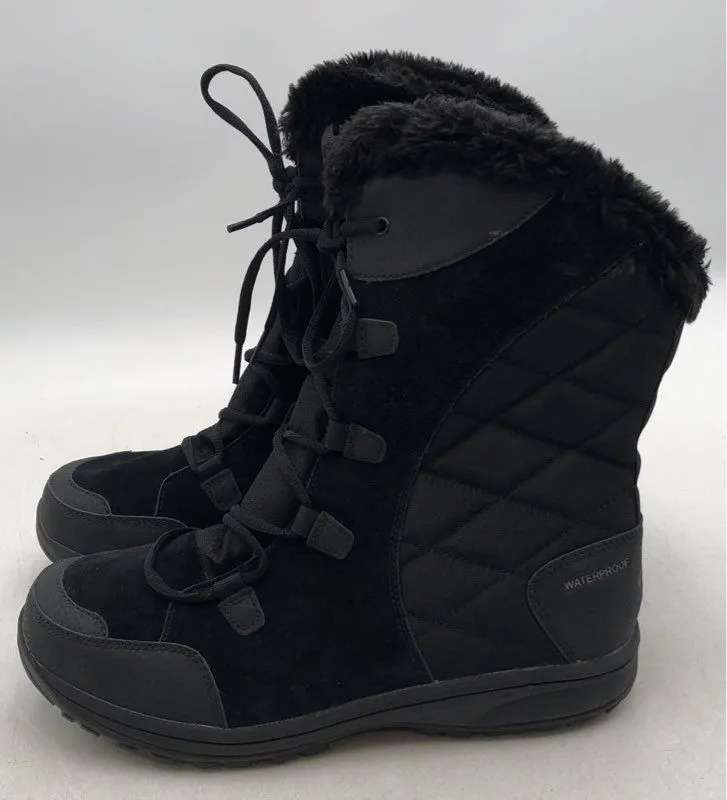 Columbia Women's Ice Maiden 2 BL1581-011 Black Round Toe Snow Boots - Size 7