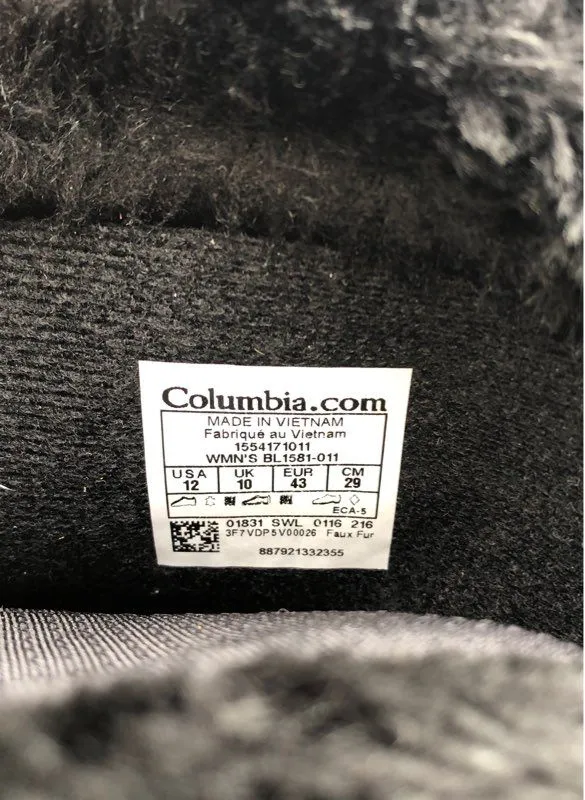 Columbia Women's Ice Maiden 2 BL1581-011 Black Round Toe Snow Boots - Size 7