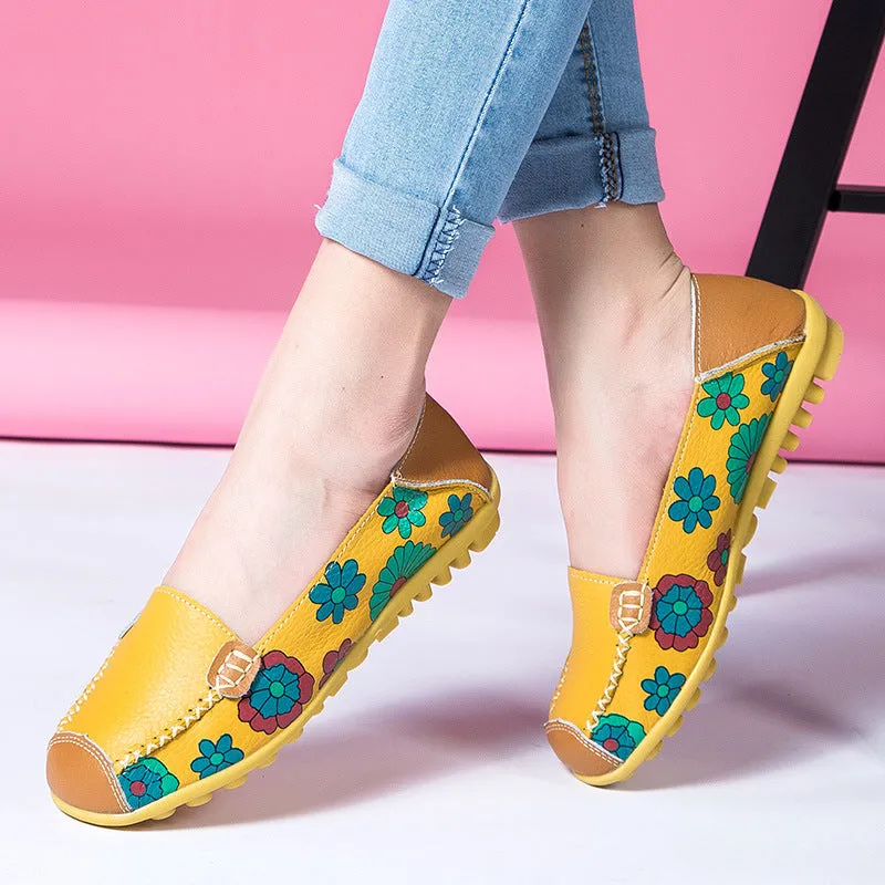 Comfy Flat Walking Shoes For Seniors Driver Shoes