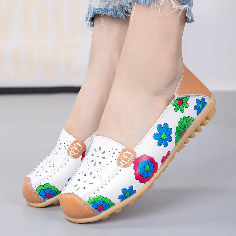 Comfy Flat Walking Shoes For Seniors Driver Shoes