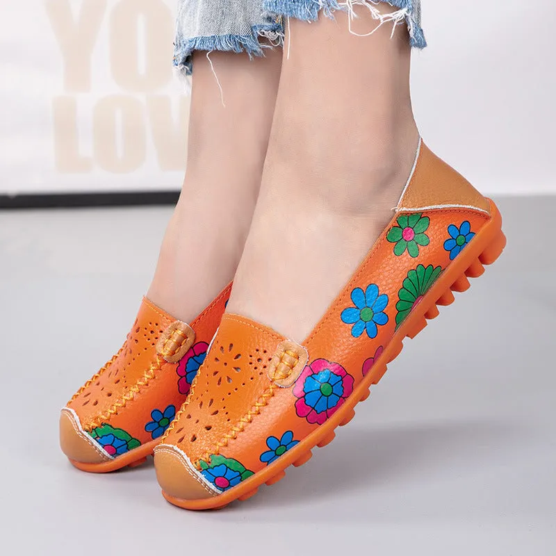 Comfy Flat Walking Shoes For Seniors Driver Shoes