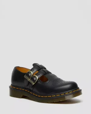 Dr. Marten Black Leather Mary Jane Shoes R12916001