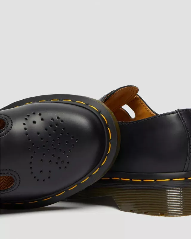 Dr. Marten Black Leather Mary Jane Shoes R12916001