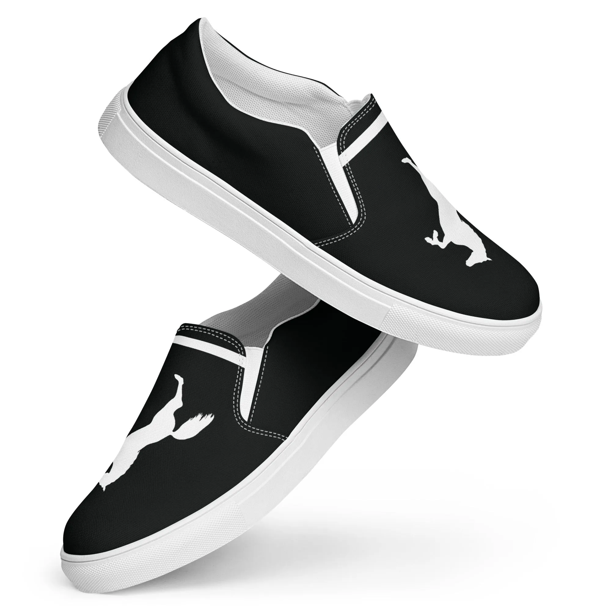 ELEVATE Women’s Slip-On Canvas Shoes (Black)