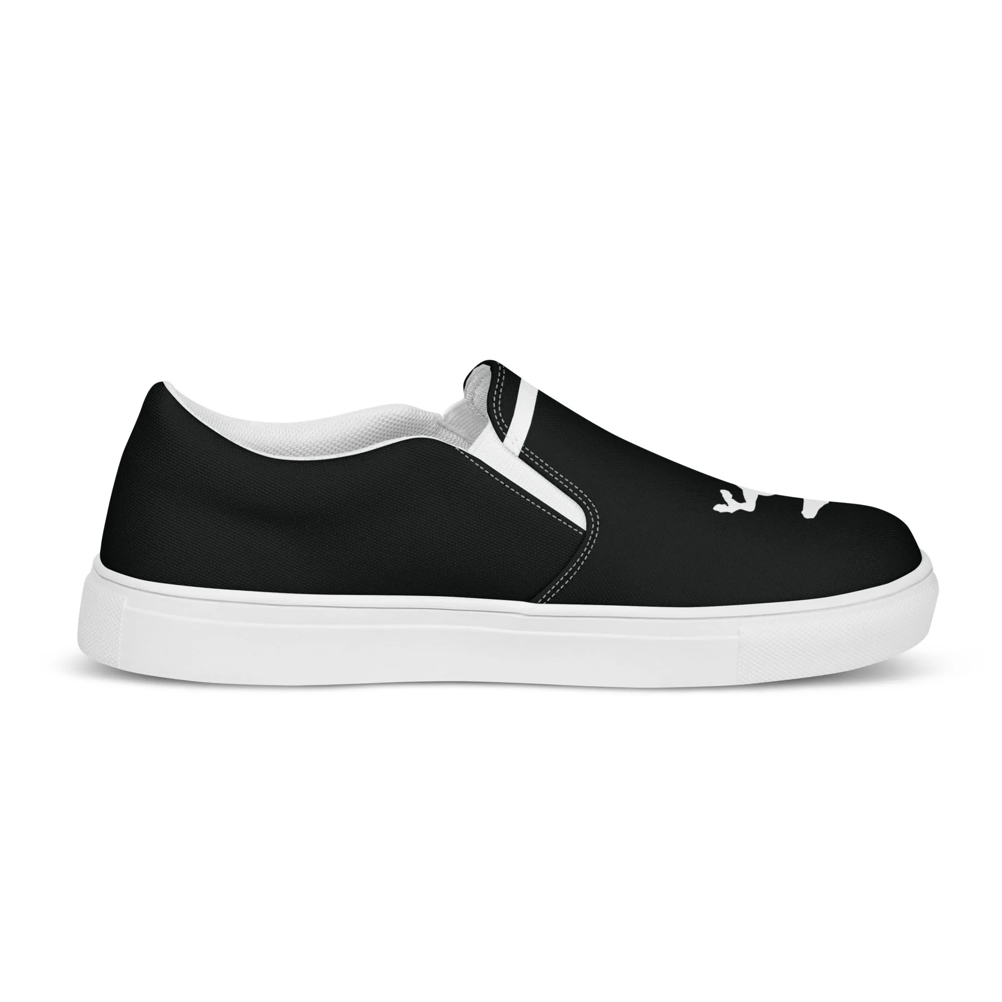 ELEVATE Women’s Slip-On Canvas Shoes (Black)