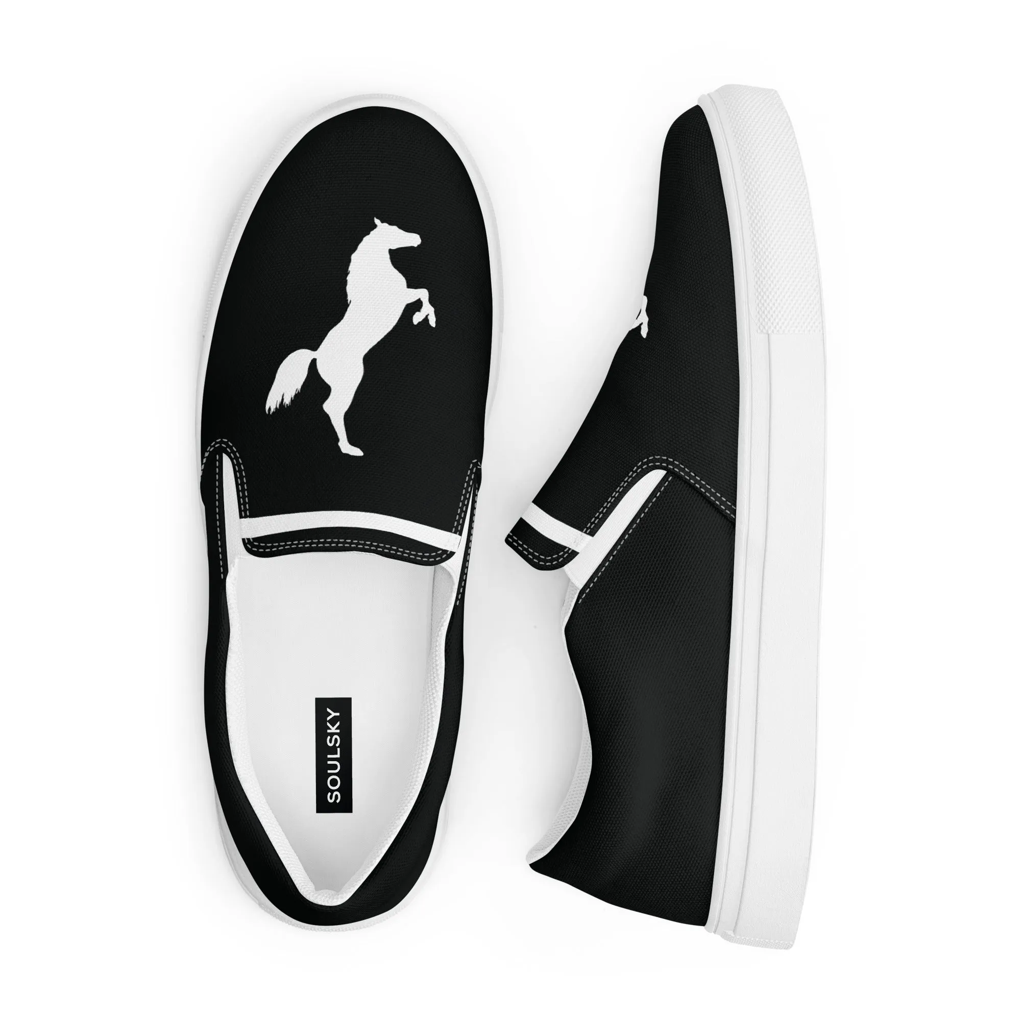 ELEVATE Women’s Slip-On Canvas Shoes (Black)