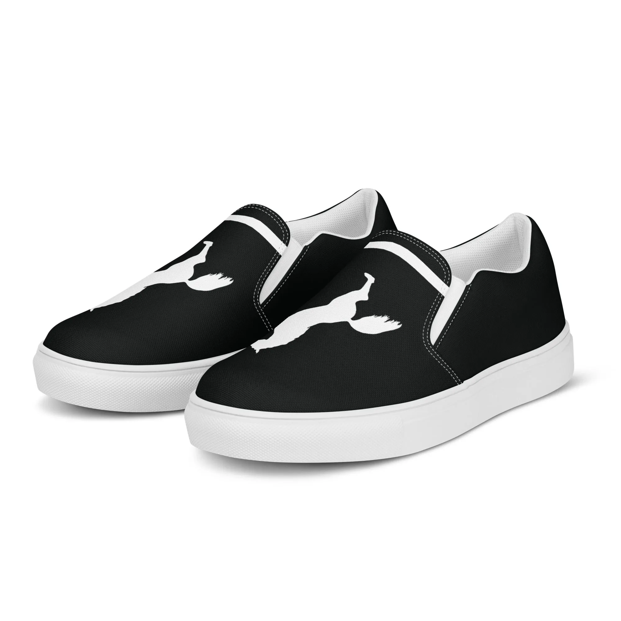 ELEVATE Women’s Slip-On Canvas Shoes (Black)