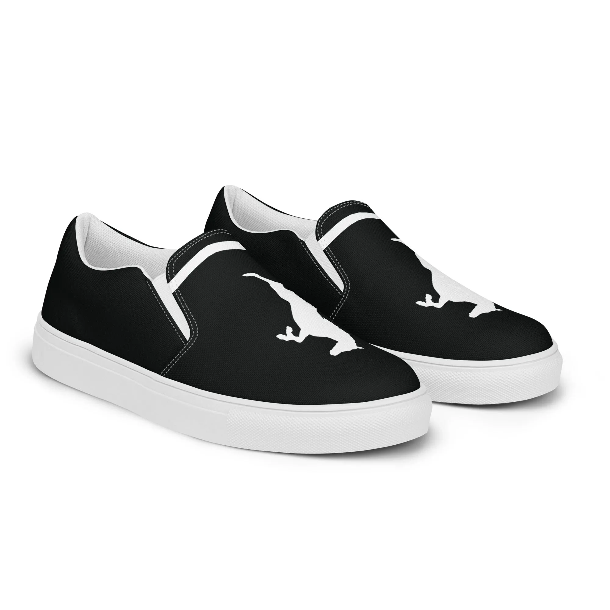 ELEVATE Women’s Slip-On Canvas Shoes (Black)