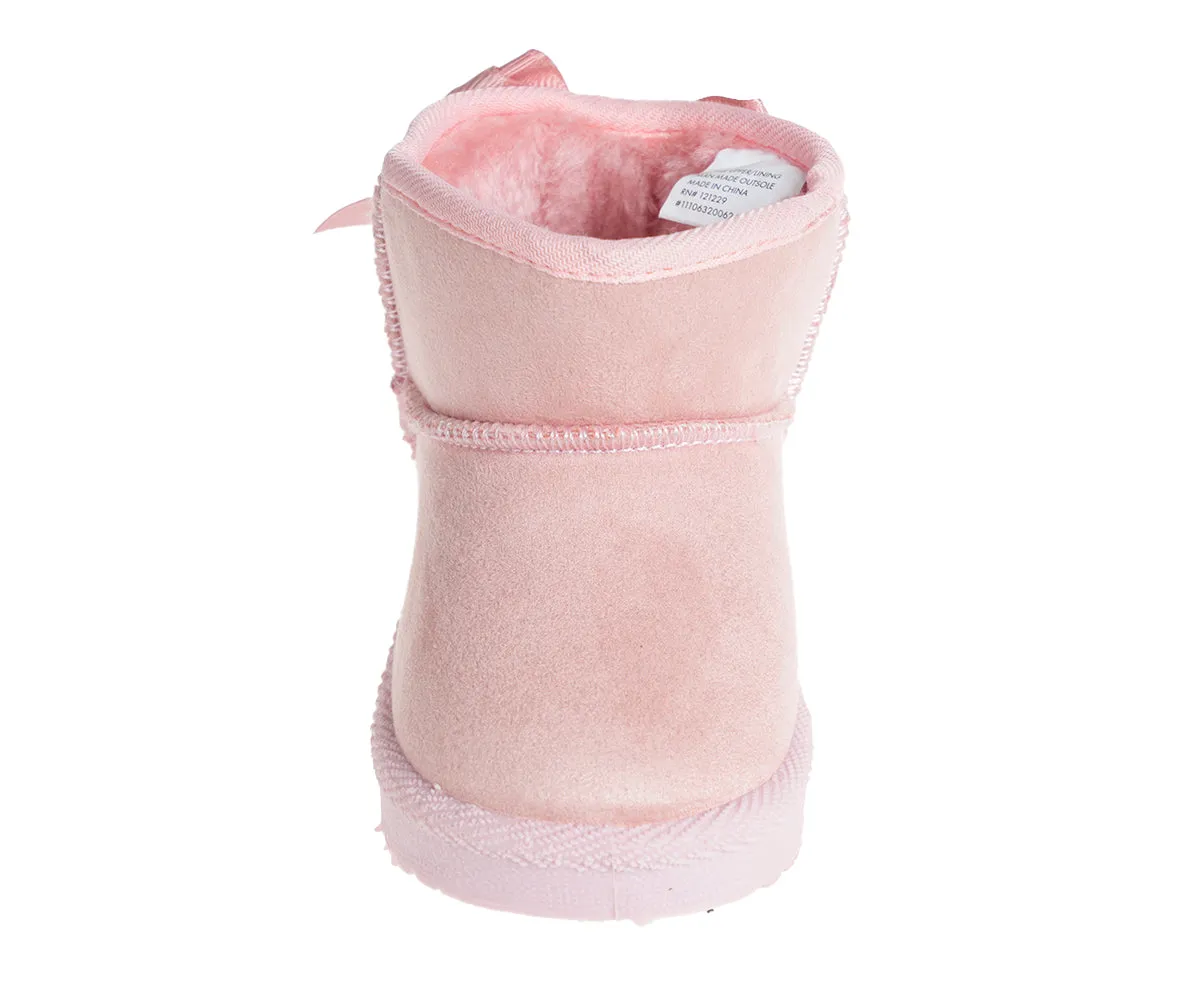 Fifth & Luxe Women's Slippers Closed Toe House Slippers for Women, Comfortable Microsuede Outdoor Indoor Slipper with Faux Fur Collar & Outsole Platform