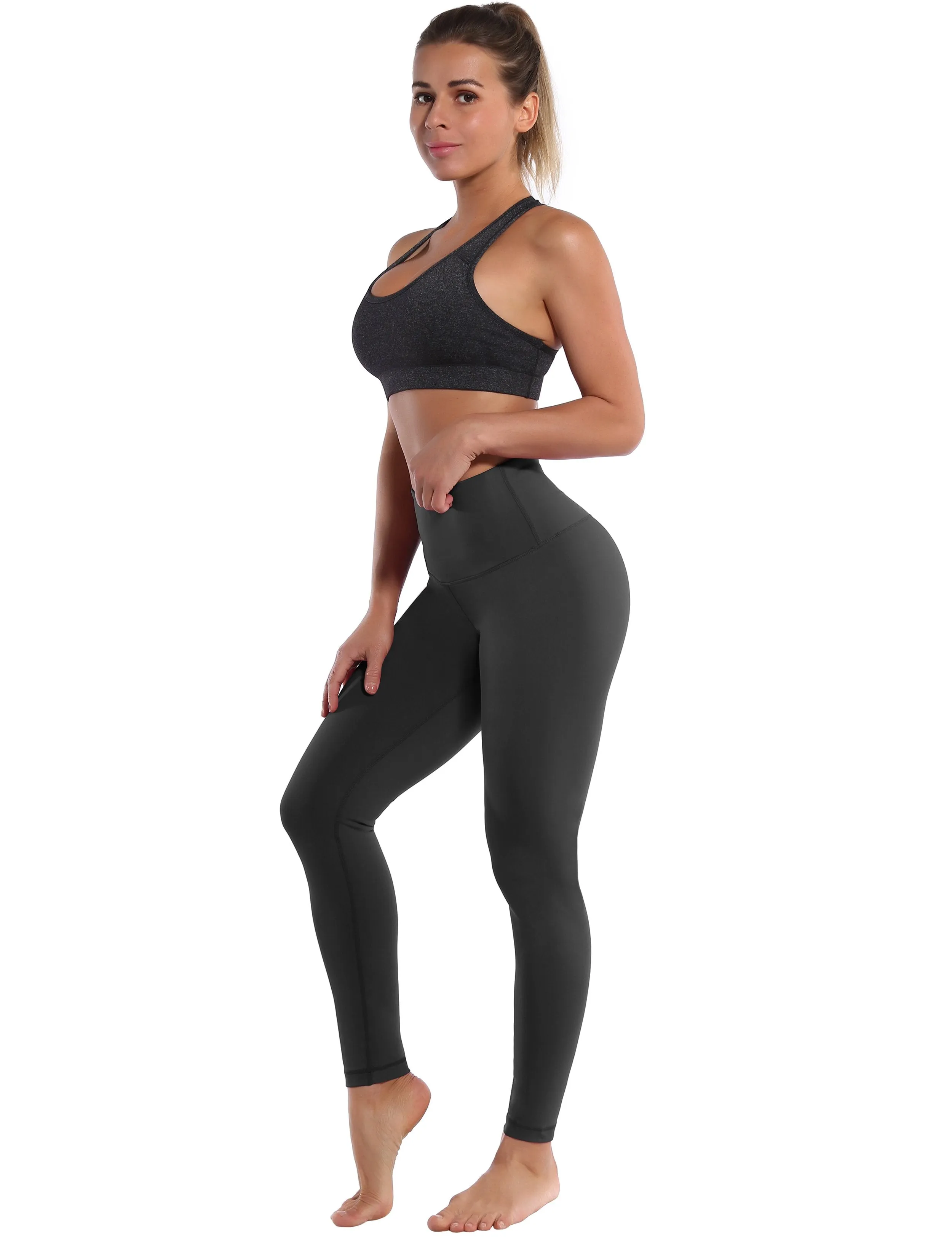 High Waist Jogging Pants shadowcharcoal ins_Jogging