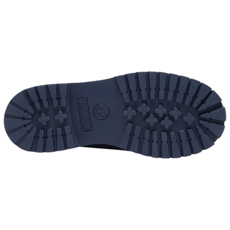 Juniors 6" Premium Nubuck Waterproof Boots, Navy Nubuck