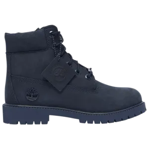 Juniors 6" Premium Nubuck Waterproof Boots, Navy Nubuck