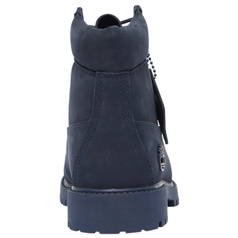 Juniors 6" Premium Nubuck Waterproof Boots, Navy Nubuck