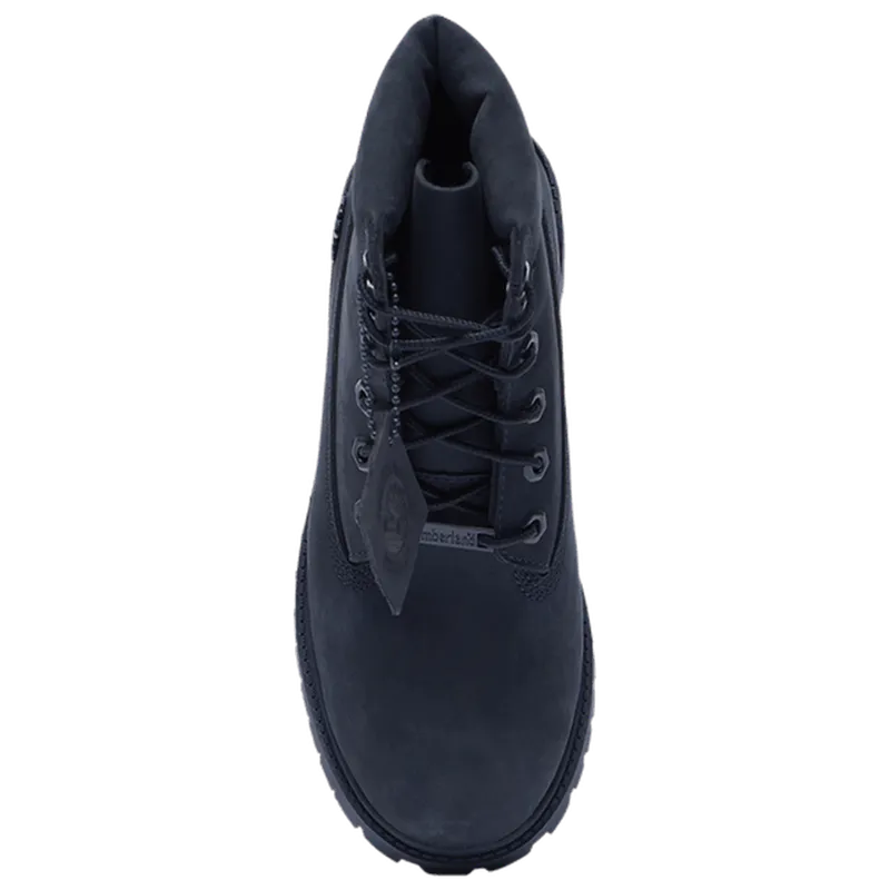 Juniors 6" Premium Nubuck Waterproof Boots, Navy Nubuck