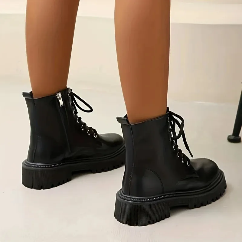 Large comfy with zipper high heel fur winter boots