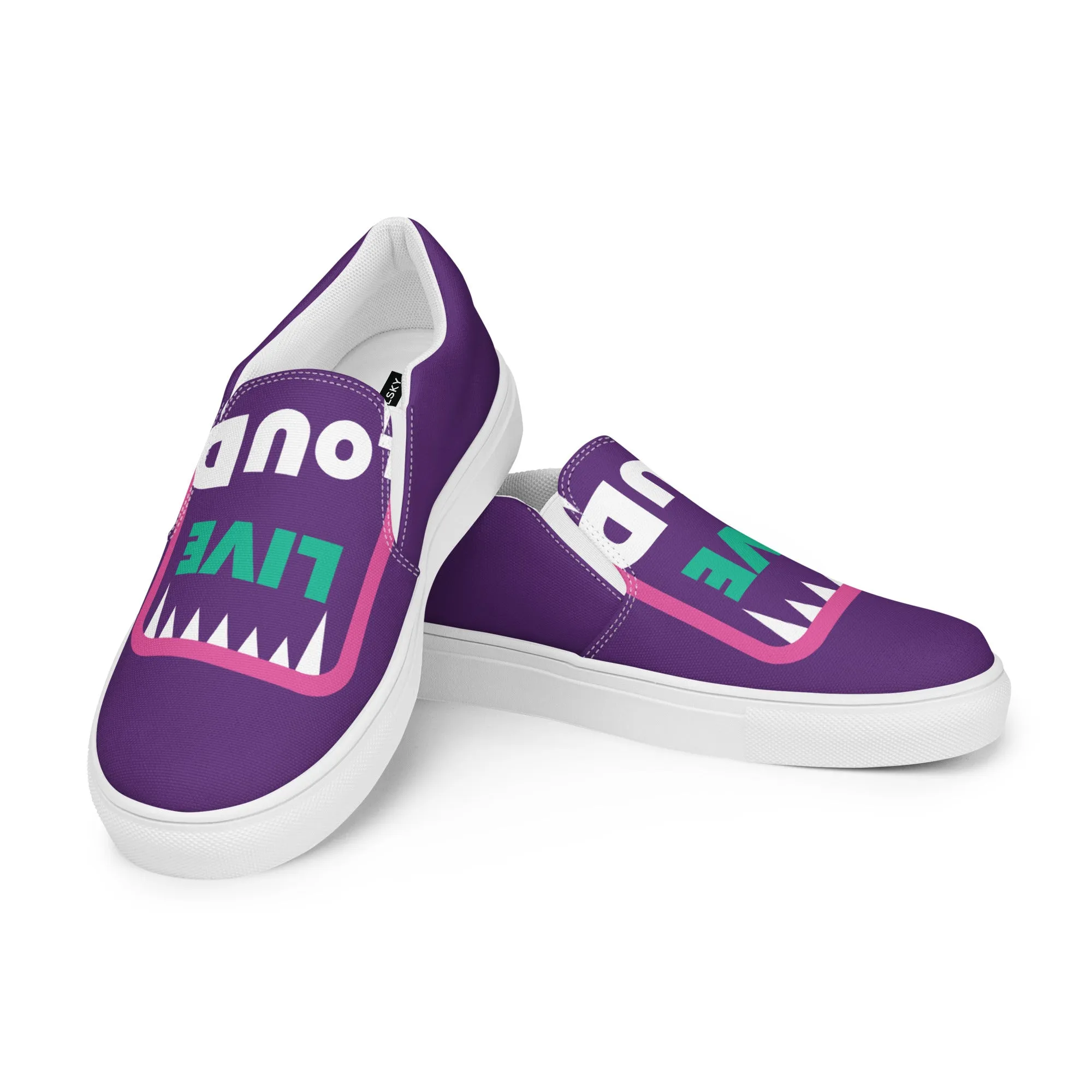 LIVE LOUD Men’s Slip-On Canvas Shoes