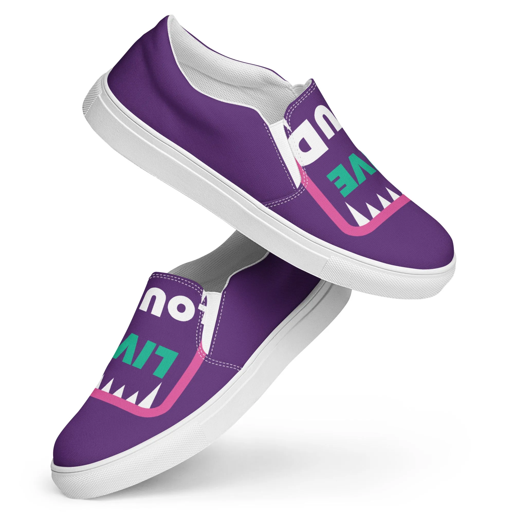 LIVE LOUD Men’s Slip-On Canvas Shoes