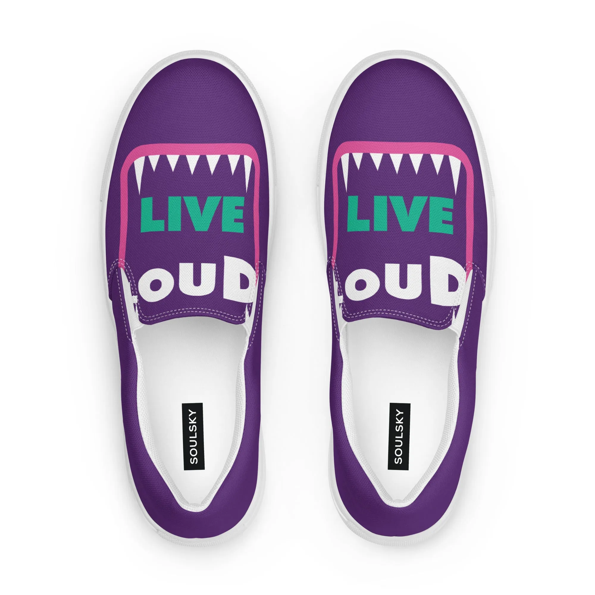 LIVE LOUD Men’s Slip-On Canvas Shoes