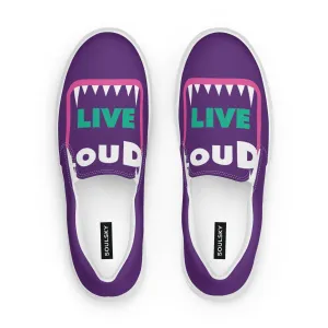 LIVE LOUD Men’s Slip-On Canvas Shoes