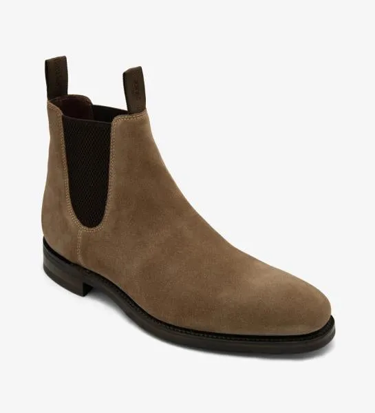 LOAKE EMSWORTH FLINT SUEDE CHELSEA RUBBER SOLE F-MEDIUM