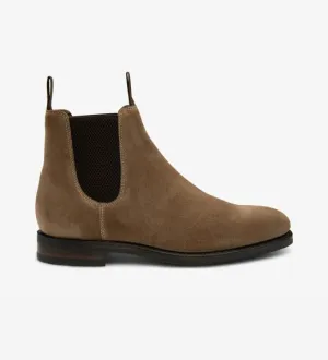 LOAKE EMSWORTH FLINT SUEDE CHELSEA RUBBER SOLE F-MEDIUM