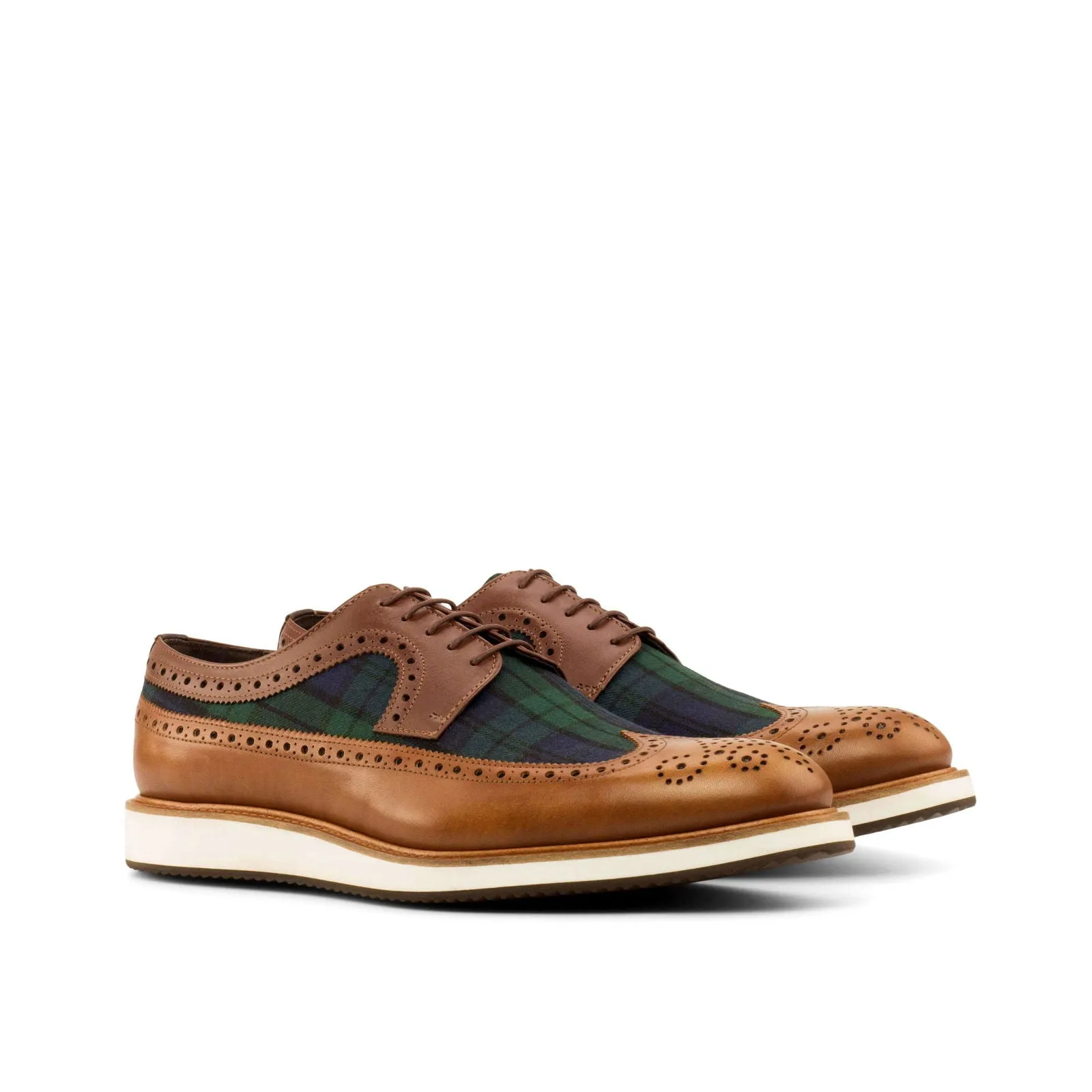 Longwing Blucher-Painted Calf, Box Calf, Sartorial, Brown, Dark Brown