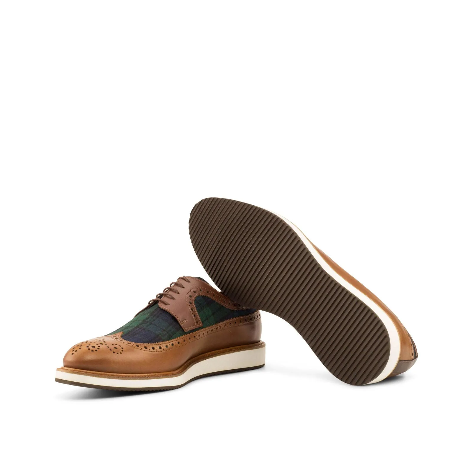 Longwing Blucher-Painted Calf, Box Calf, Sartorial, Brown, Dark Brown