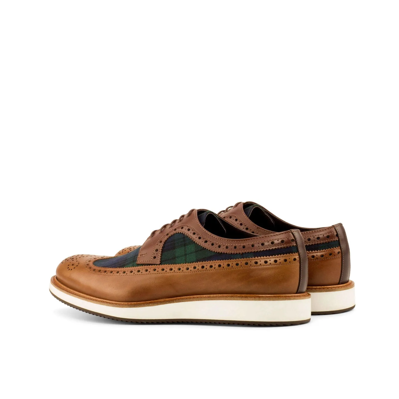 Longwing Blucher-Painted Calf, Box Calf, Sartorial, Brown, Dark Brown
