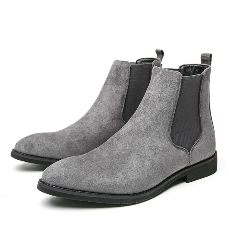 Loxster - Kwalitatieve Chelsea Boots Heren van Suède met Elastische Inzetstukken