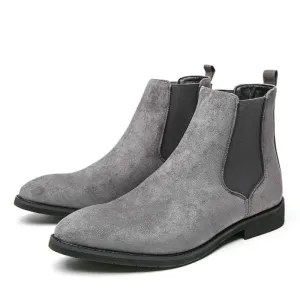 Loxster - Kwalitatieve Chelsea Boots Heren van Suède met Elastische Inzetstukken