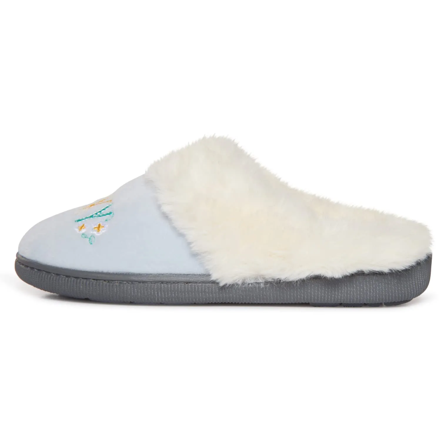Lucky Brand Little Girls Rugged Microsuede Clog Slippers, Fuzzy Warm Bedroom Slipper, Kids Cozy Slip On House Shoes