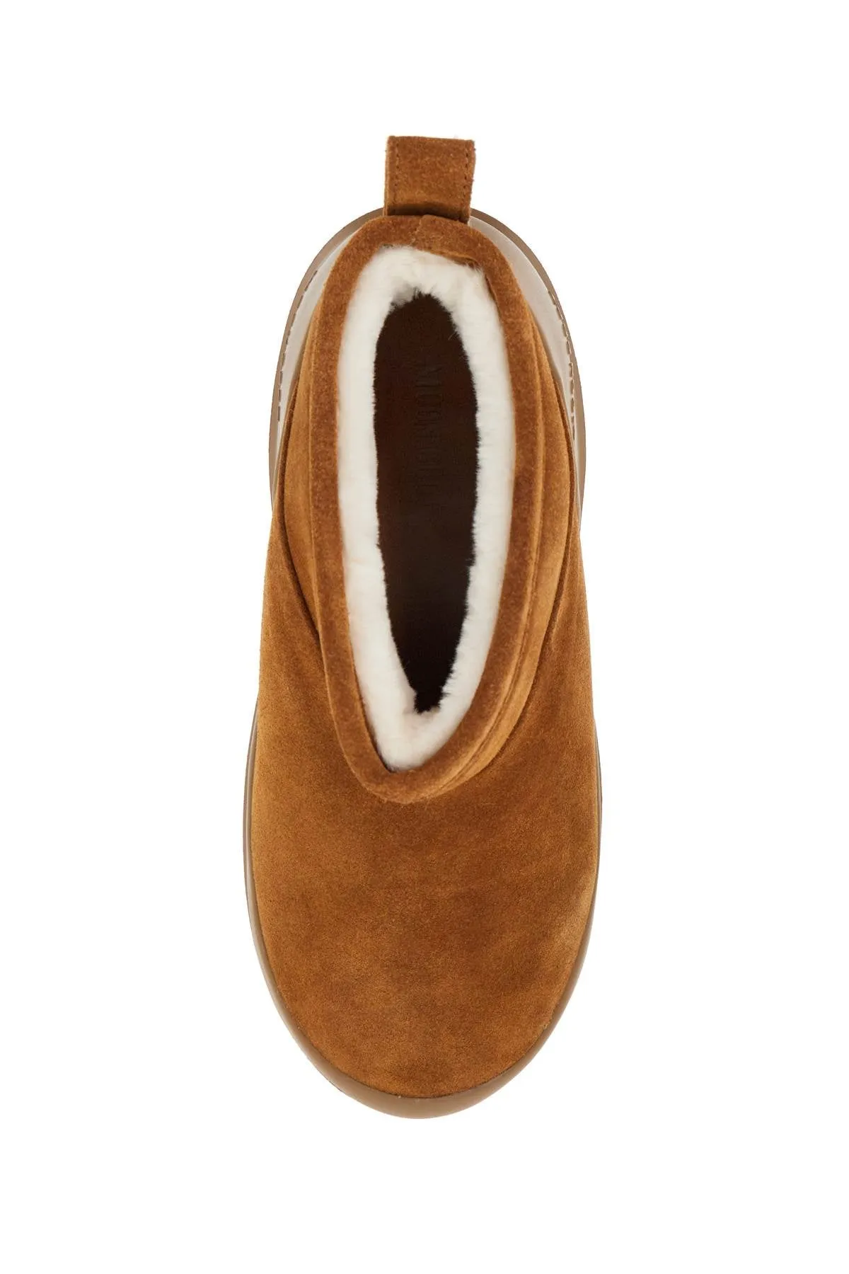 luna low suede leather ankle 80D2480040 COGNAC