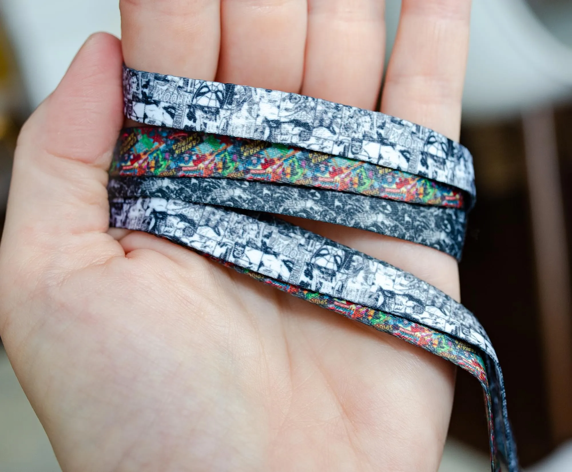 Marvel Printed Shoelaces, 3 Pairs