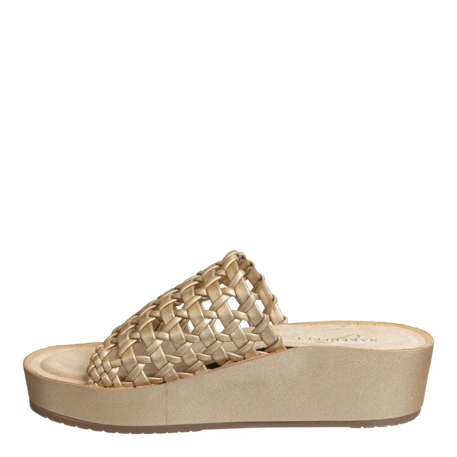 Naked Feet: CYPRUS in GOLD Platform Sandals