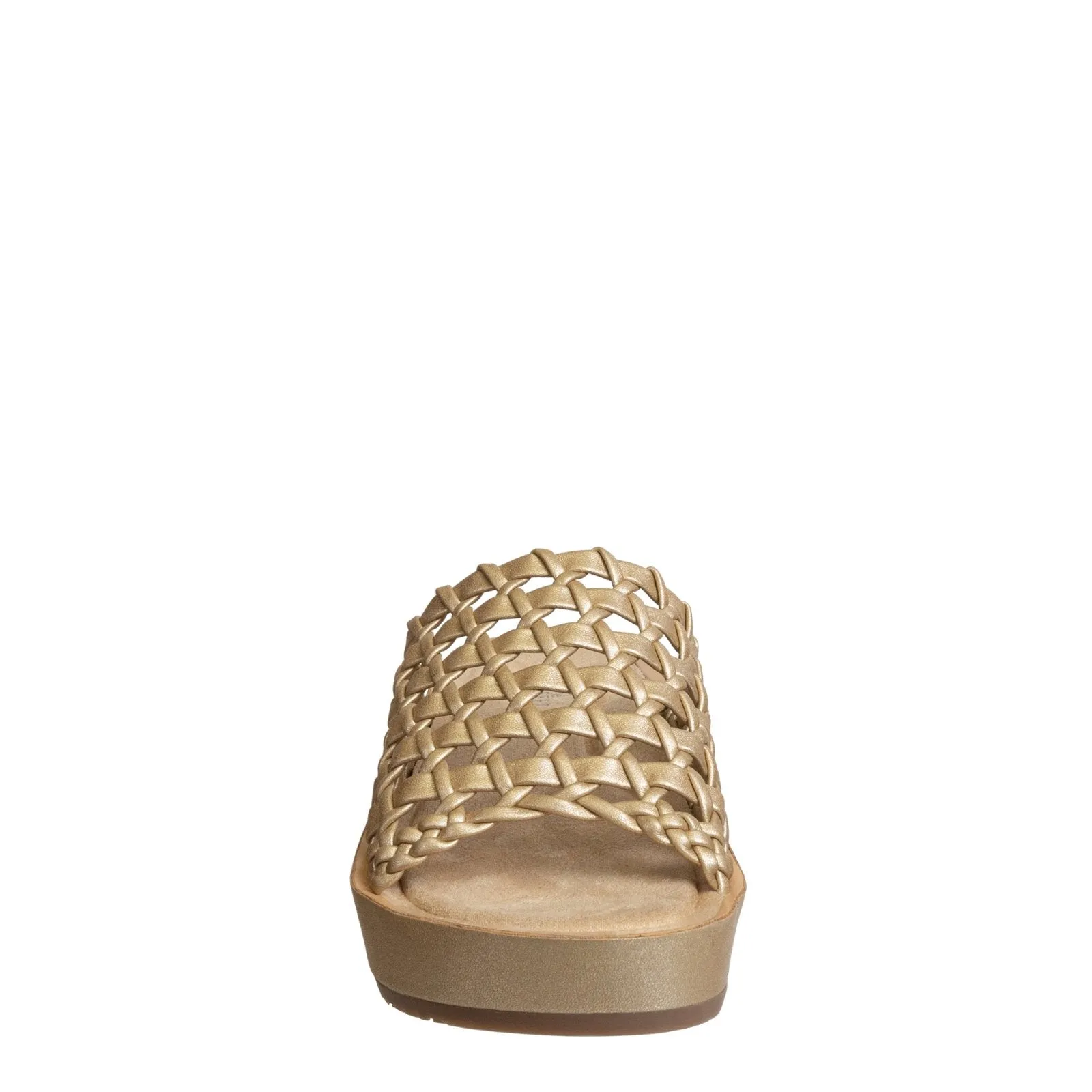 Naked Feet: CYPRUS in GOLD Platform Sandals